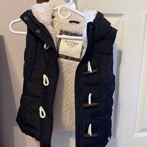 Blue with white fur lined